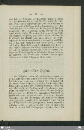Ordinäre Oefen