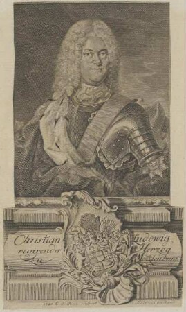 Bildnis des Christian Ludewig I., Herzog von Mecklenburg-Schwerin