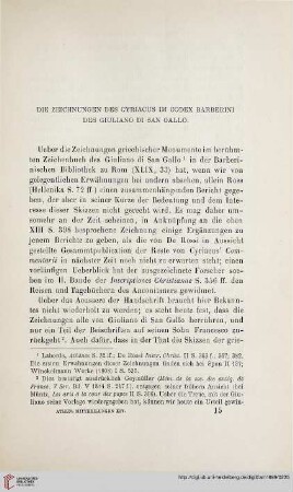14: Die Zeichnungen des Cyriacus im Codex Barberini des Giuliano di San Gallo