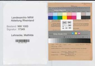 Entnazifizierung Mathilde Lehnecke, geb. 18.01.1921 ()