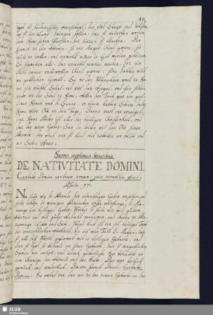 Sermo vigesimus secundus: De Nativitate Domini.