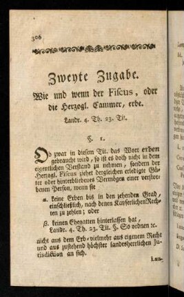 306-342, Zweyte Zugabe