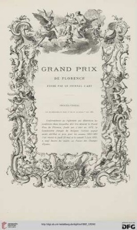 8: Grand prix de Florence : fondé par la Journal l'Art