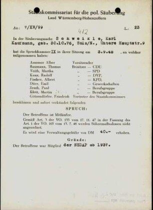 Schweikle, Karl