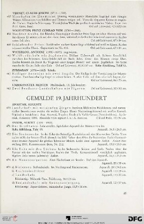 Gemälde 19. Jahrhundert (Nr. 470-610)