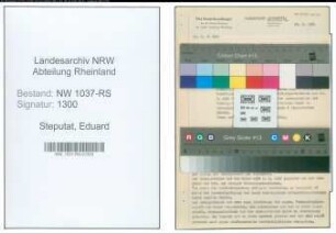 Entnazifizierung Eduard Steputat , geb. 08.12.1896 (Krim.Beamter)