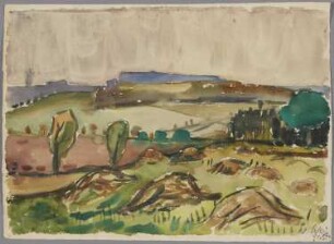 Ohne Titel [Landschaft im Unstruttal]