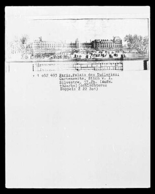 Paris, Palais des Tuileries, Gartenseite