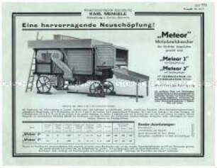 Motorbreitdrescher "Meteor 2 und 3" und "Merkur 6 und 7"