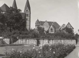 Quedlinburg, Burgberg mit Stiftskirche und Schloss von Osten