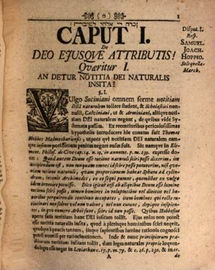 Zachariae Grapii, Phil. Et Ss. Theol. D. ... Systema Novissimarum Controversiarum Seu Theologia, Recens Controversa : IV. Tomis Absoluta, [1]