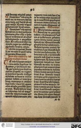 Te domine sancte pater omnipotens eterne supplices deprecamur pro spiritu famuli tui...