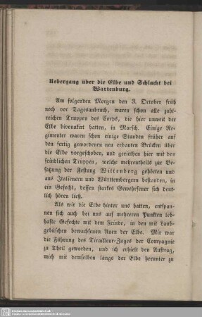 Uebergang über die Elbe und Schlacht bei Wartenburg