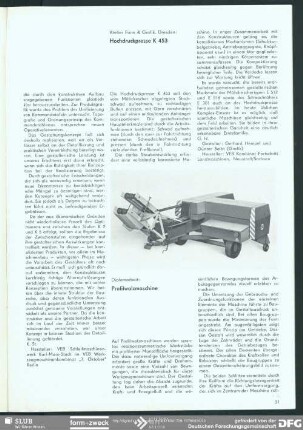 Hochdruckpresse K 453 : VIII. Kunstausstellung der DDR
