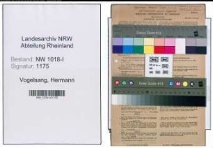 Entnazifizierung Hermann Vogelsang , geb. 28.01.1884 (Rektor)