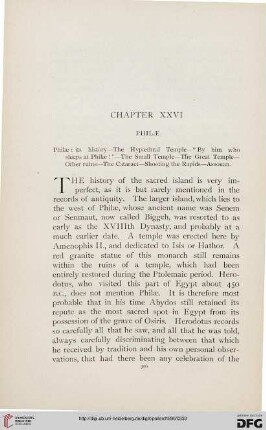 Chapter XXVI: Philae