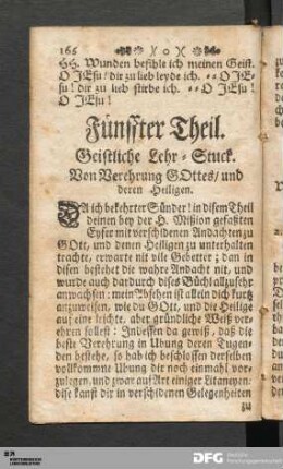 Fünffter Theil.