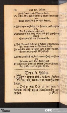 Der 116. Psalm.