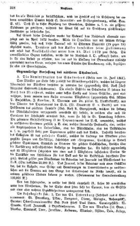Gegenwärtige Verfassung des mittleren Schulwesens