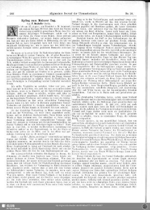 Epilog zum Maimzer Tag