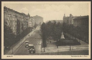 Ansichtskarte "Bärwaldstraße und Park"