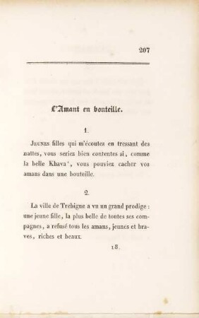 L´Amant en bouteille