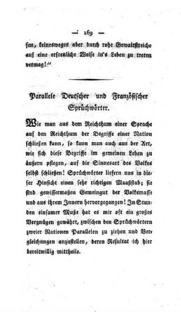 Parallele Deutscher und Französischer Sprüchwörter