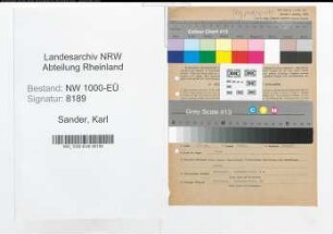 Entnazifizierung Karl Sander, geb. 26.03.1906 (Ingenieur)