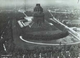 Völkerschlachtdenkmal in Leipzig : Blickrichtung Norden