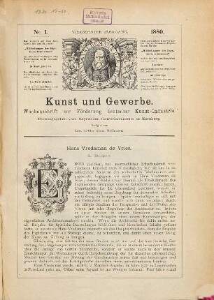 Kunst und Gewerbe : Zeitschrift zur Förderung deutscher Kunst-Industrie. 14. 1880