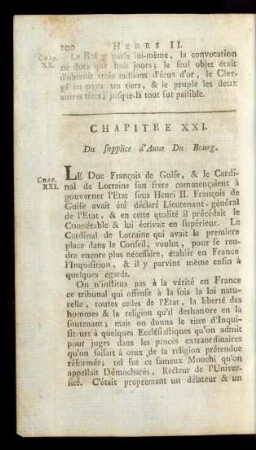 Chapitre XXI. Du supplice d'Anne Du Bourg.