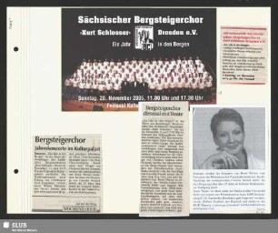 Jahreskonzert des Sächsischen Bergsteigerchores im Kulturpalast