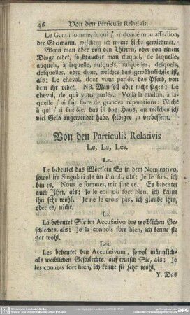 Von den Particulis Relativis