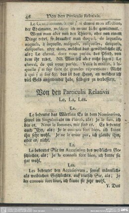 Von den Particulis Relativis