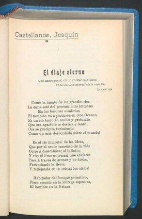 El viaje eterno : A mi amigo querido Dr. J. H. Martínez Castro
