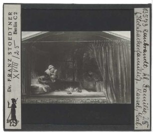 Rembrandt, Die Heilige Familie mit dem Vorhang (Kassel GAM GK 240)