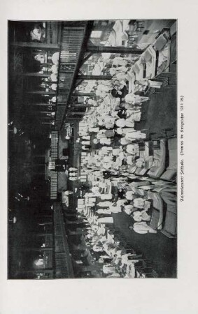 Reservelazarett Festhalle. (Inneres im Kriegsjahre 1914/15)