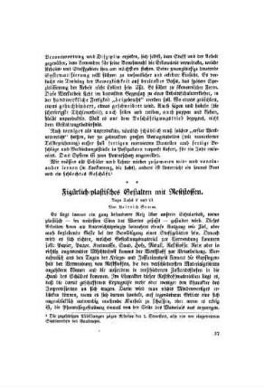 Figürlich-plastisches Gestalten mit Reststoffen
