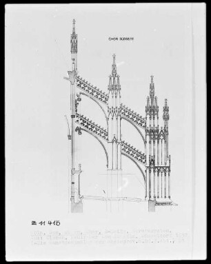 Dom, Außenbau, Chor, Südseite, Strebesystem