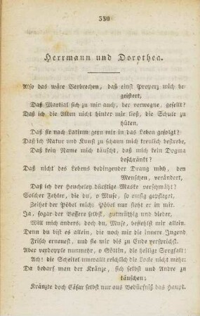 Herrmann und Dorothea.