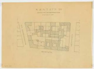 Wohn- und Geschäftshaus Kantstraße 56, Berlin-Charlottenburg: Lageplan 1:1000