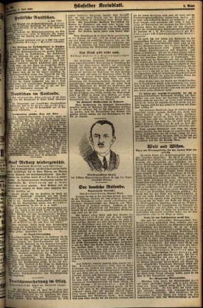 Zweite Ausgabe vom Donnerstag, den 05. Juli 1928.