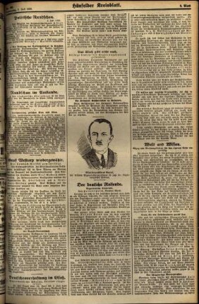 Zweite Ausgabe vom Donnerstag, den 05. Juli 1928.