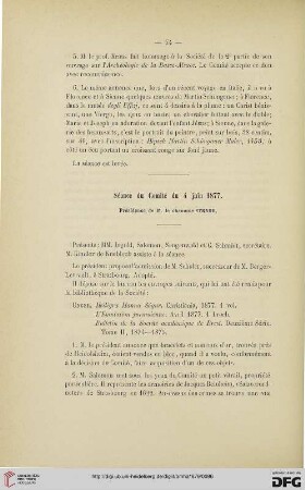 Séance du Comité du 4 juin 1877
