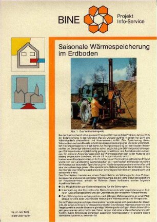 Saisonale Wärmespeicherung im Erdboden.