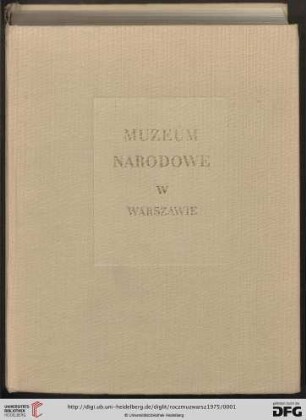 19: Rocznik Muzeum Narodowego w Warszawie