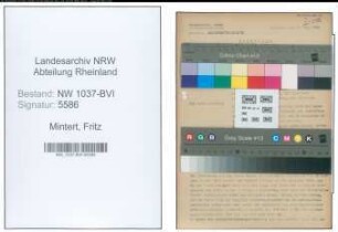 Entnazifizierung Fritz Mintert , geb. 04.07.1889 (Landwirt)