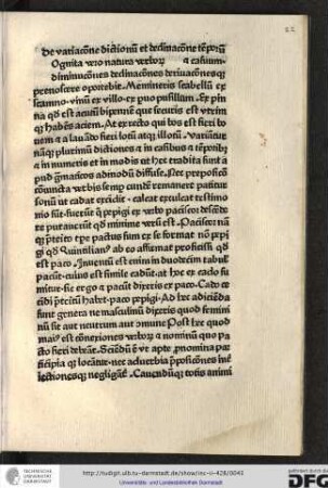 De variatione dictionum et declinatione temporum et casuum.