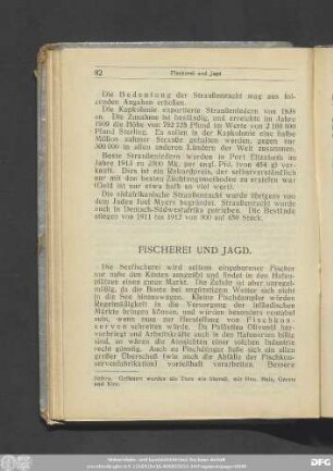 Fischerei Und Jagd.