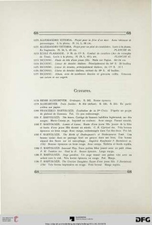 Gravures (Nr. 1178-1291)